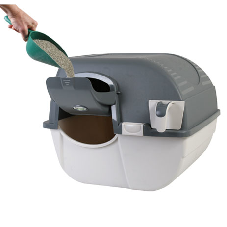 Extra Large Foldable Cat Litter Box With Lid Cat Litter Scoop Drawer Design Low Tracking
